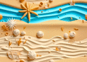 Sable fin et mer turquoise en &eacute;t&eacute;